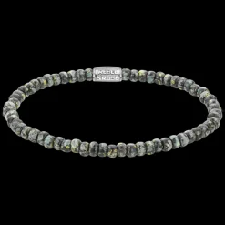 Armband^Rebel & Rose Stones Only - Glass Rocks Black Leopard - 4mm |