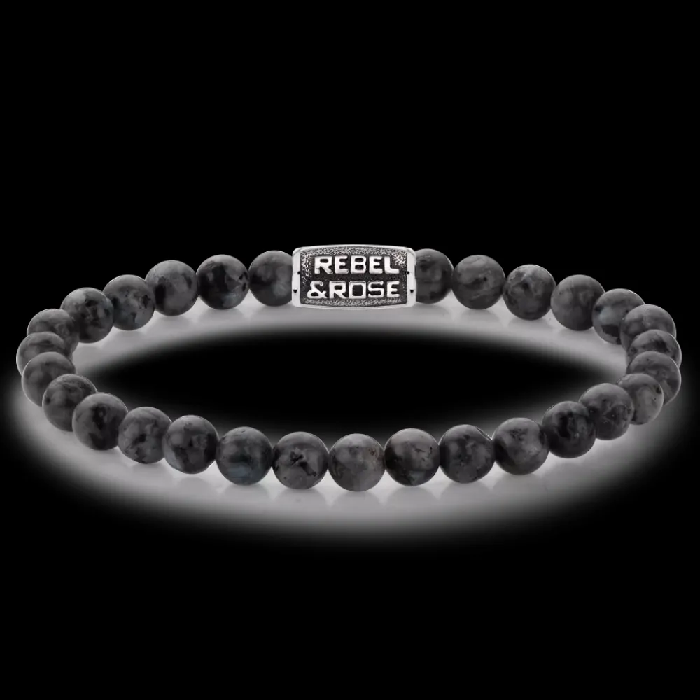Armband^Rebel & Rose Stones Only - Grey Seduction Vintage - 6mm |
