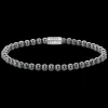 Armband | Armband^Rebel & Rose Stones Only - Grey Silver Shine - 4mm |