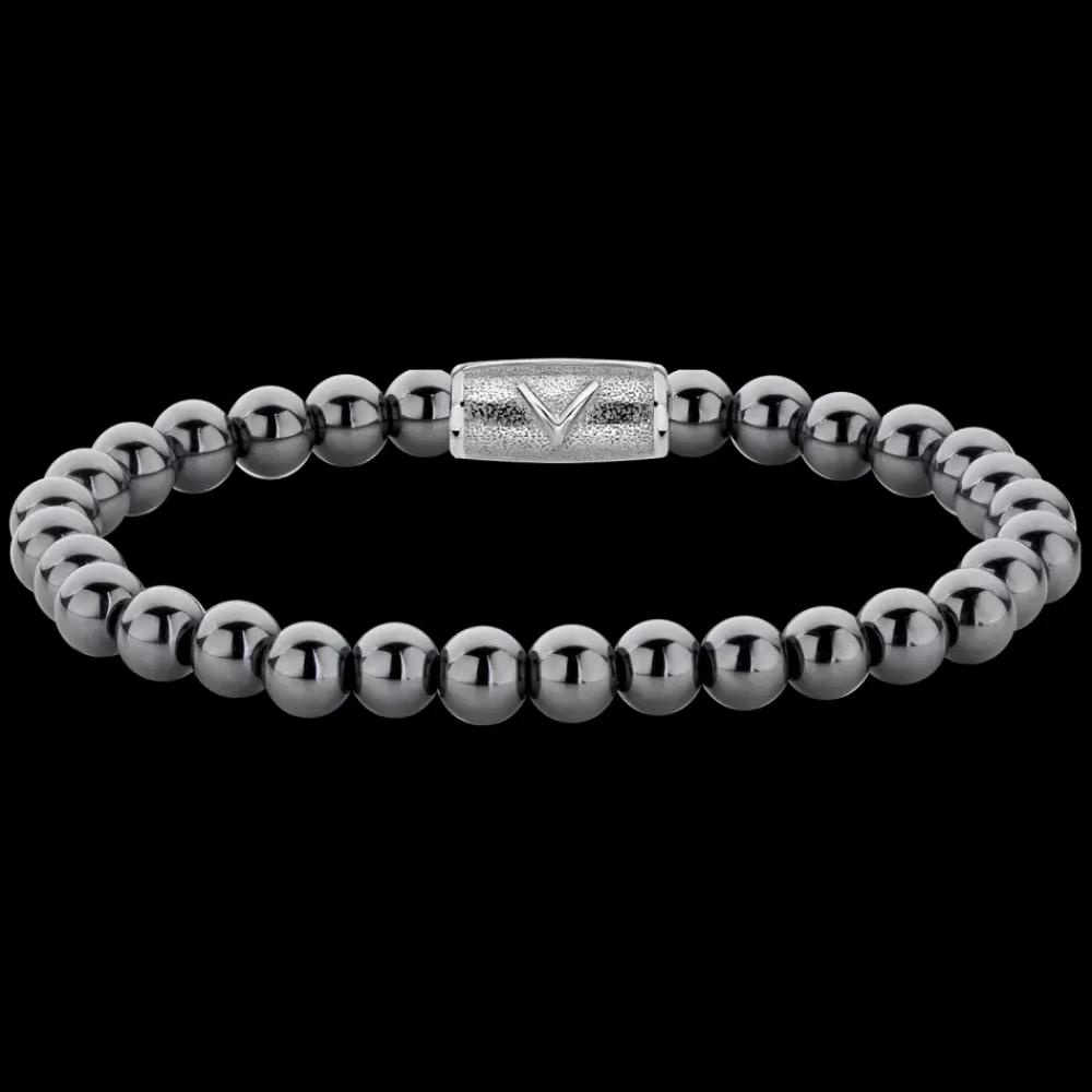 Armband | Armband^Rebel & Rose Stones Only - Grey Silver Shine DV - 6mm |