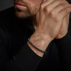 Armband | Armband^Rebel & Rose Stones Only - Grey Silver Shine DV - 6mm |