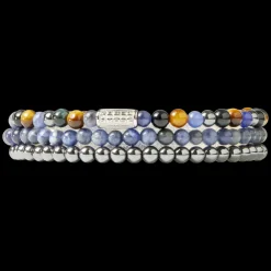 Armband | Armband^Rebel & Rose Stones Only - Grey Silver Shine - 4mm |