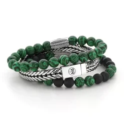 Armband^Rebel & Rose Stones Only - Malachite Green - 8mm |