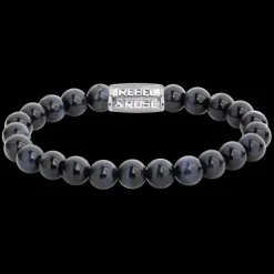 Armband | Armband^Rebel & Rose Stones Only - Matt Midnight - 8mm |