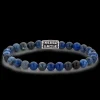 Armband^Rebel & Rose Stones Only - Midnight Blue Vintage - 6mm |