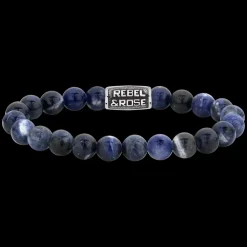Armband^Rebel & Rose Stones Only - Midnight Blue Vintage - 8mm |