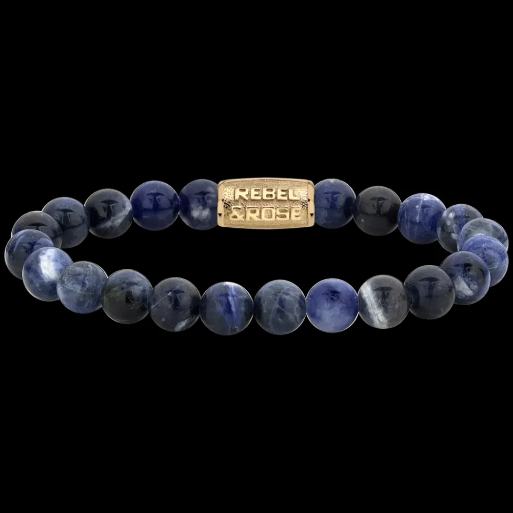 Armband | Armband^Rebel & Rose Stones Only - Midnight Blue Yellowgold - 8mm |