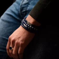 Armband | Armband^Rebel & Rose Stones Only - Midnight Blue - 8mm |