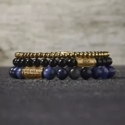 Armband | Armband^Rebel & Rose Stones Only - Midnight Blue Yellowgold - 8mm |