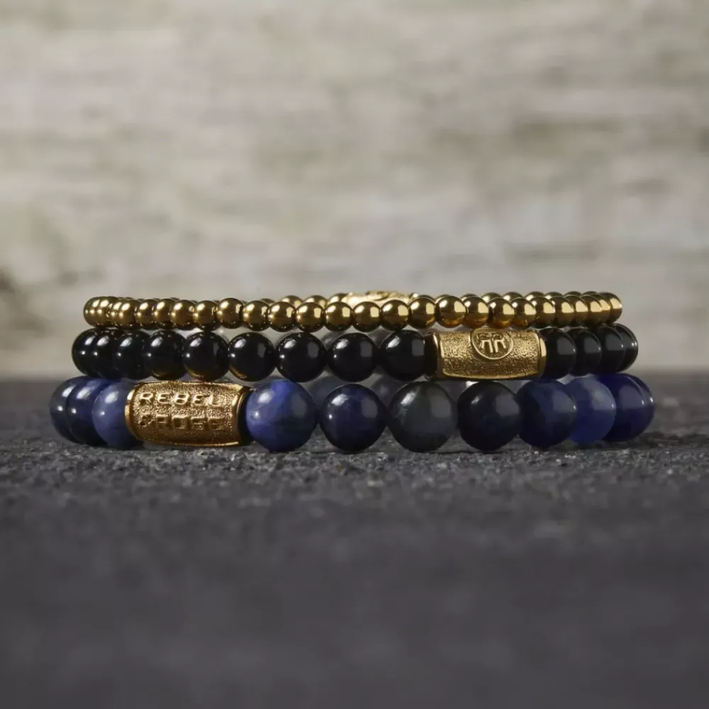 Armband | Armband^Rebel & Rose Stones Only - Midnight Blue Yellowgold - 8mm |
