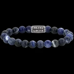 Armband^Rebel & Rose Stones Only - Midnight Blue Vintage - 8mm |