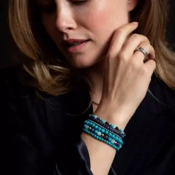 Armband | Armband^Rebel & Rose Stones Only - Midnight Blue - 4mm |