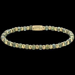 Armband^Rebel & Rose Stones Only - Mix Glass Rocks Secret Garden Yellowgold - 4mm |