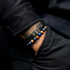 Armband^Rebel & Rose Stones Only - Mix Tiger Lapis - 8mm |