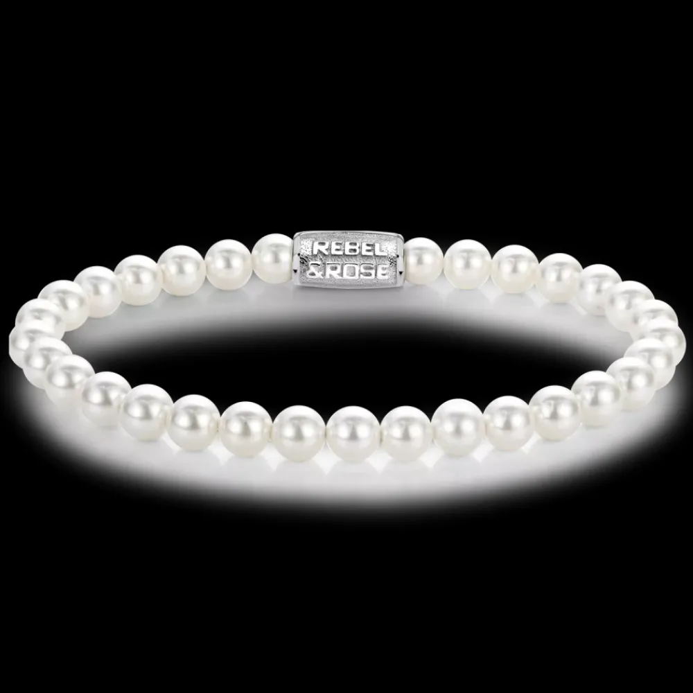 Armband^Rebel & Rose Stones Only - Pearl Gem - 6mm |