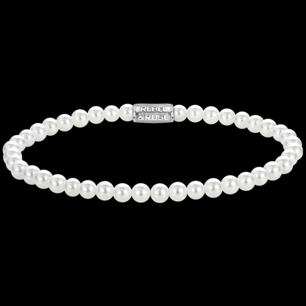 Armband^Rebel & Rose Stones Only - Pearl Gem - 4mm |