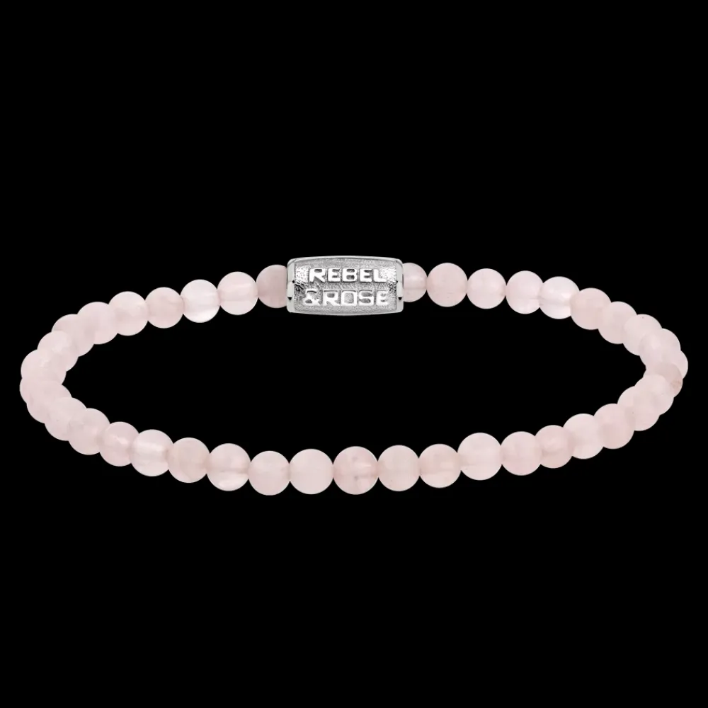Armband^Rebel & Rose Stones Only - Pink Rose - 4mm |