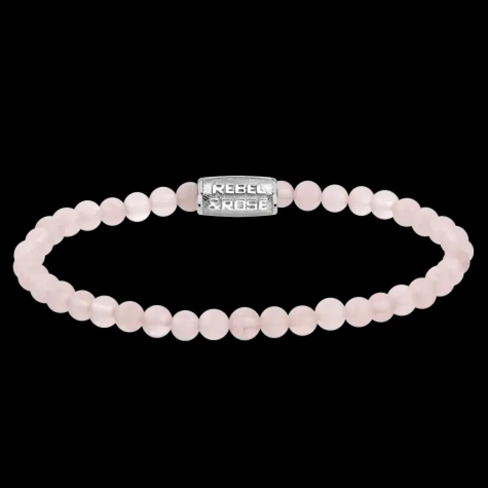 Armband^Rebel & Rose Stones Only - Pink Rose - 4mm |