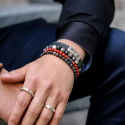 Armband^Rebel & Rose Stones Only - Red Delight Vintage - 6mm |