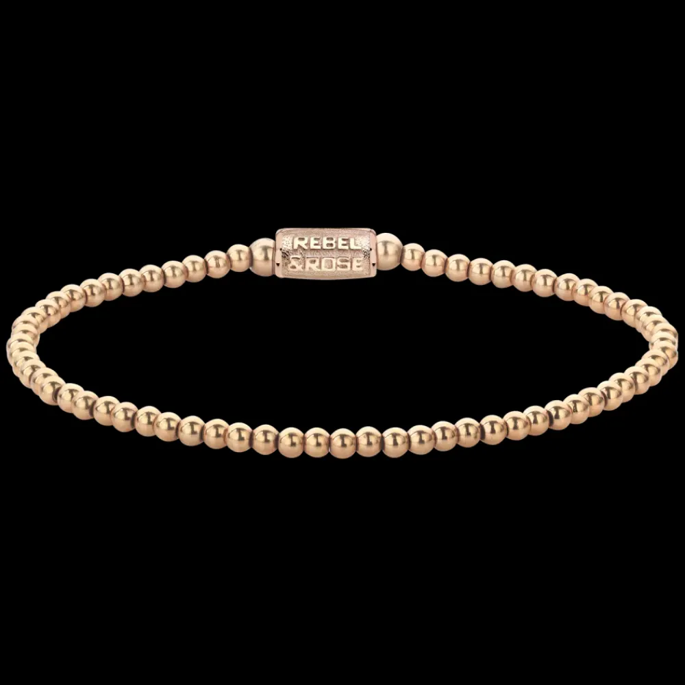 Armband^Rebel & Rose Stones Only - Rosegold Rocks - 3mm |