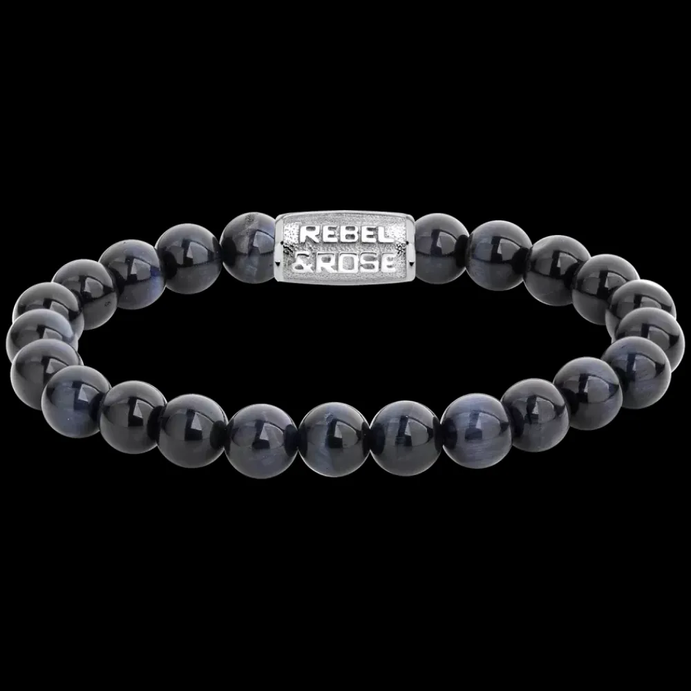 Armband | Armband^Rebel & Rose Stones Only - Tiger Blues - 8mm |