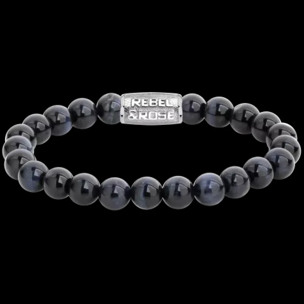 Armband | Armband^Rebel & Rose Stones Only - Tiger Blues - 8mm |