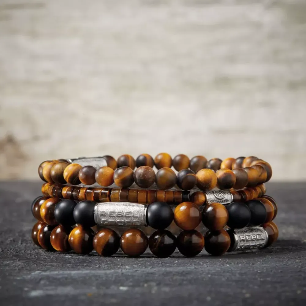Armband | Armband^Rebel & Rose Stones Only - Tiger Lily - 8mm |