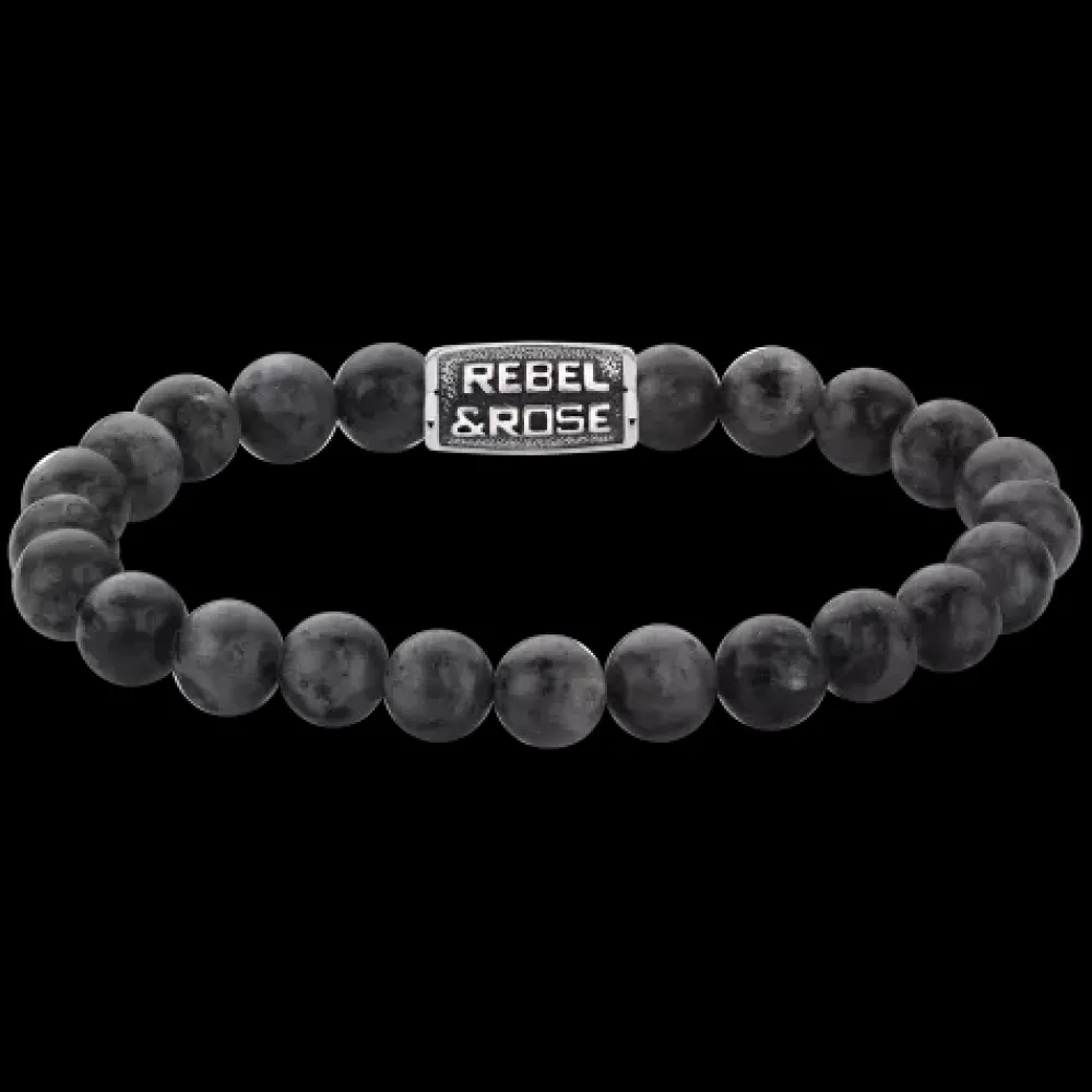 Armband^Rebel & Rose Stones Only - Tiger Red Vintage - 6mm |