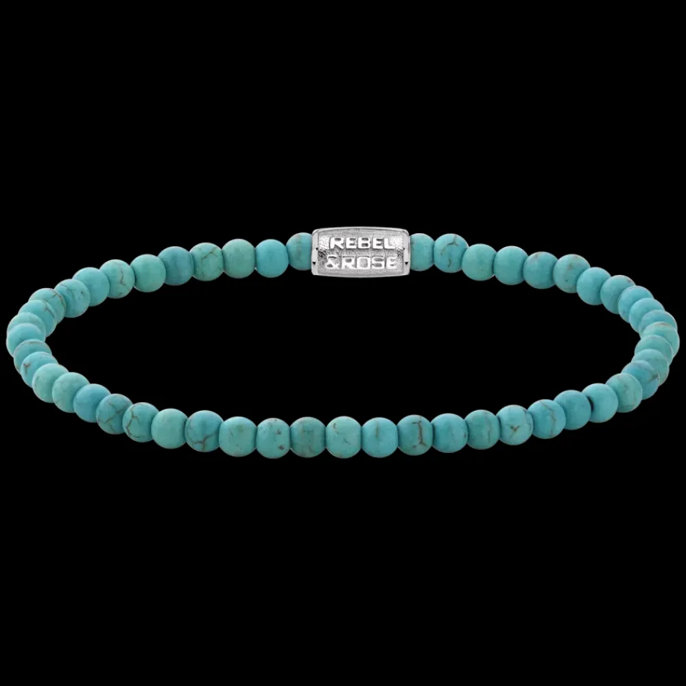 Armband | Armband^Rebel & Rose Stones Only - Turquoise Delight - 4mm |