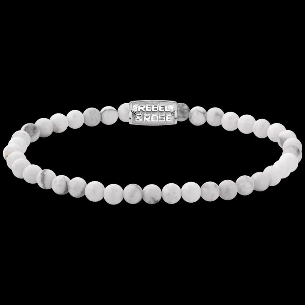 Armband | Armband^Rebel & Rose Stones Only - Virgin White - 4mm |