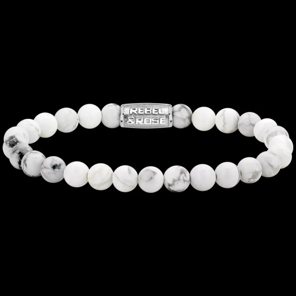Armband | Armband^Rebel & Rose Stones Only - Virgin White - 6mm |