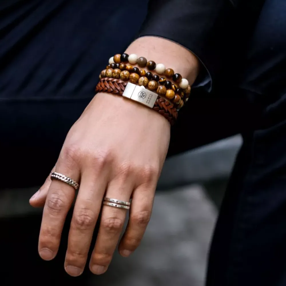Armband^Rebel & Rose Stones Only - Who's afraid of the Tiger Vintage - 6mm |