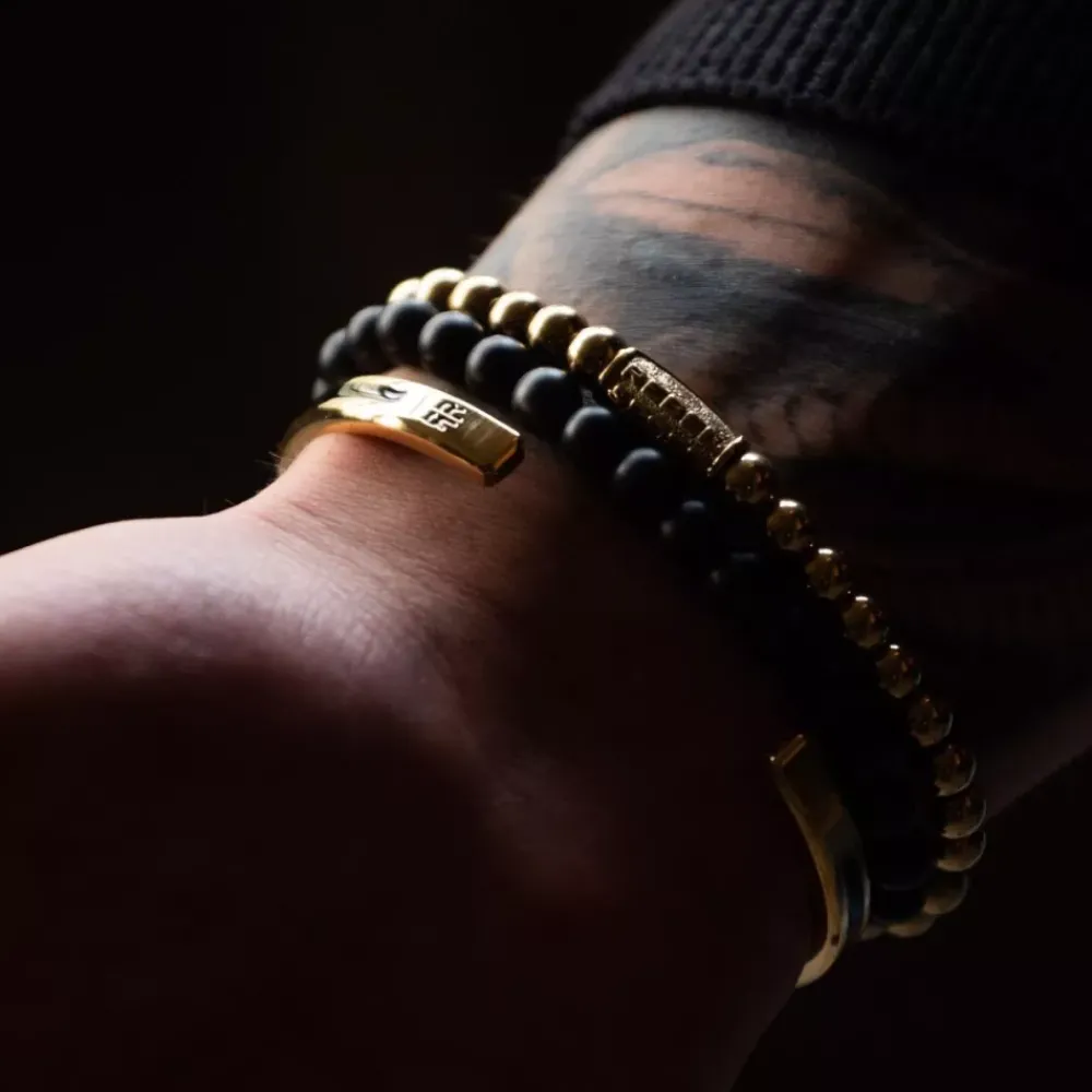 Armband | Armband^Rebel & Rose Stones Only - Yellowgold Rocks - 6mm |