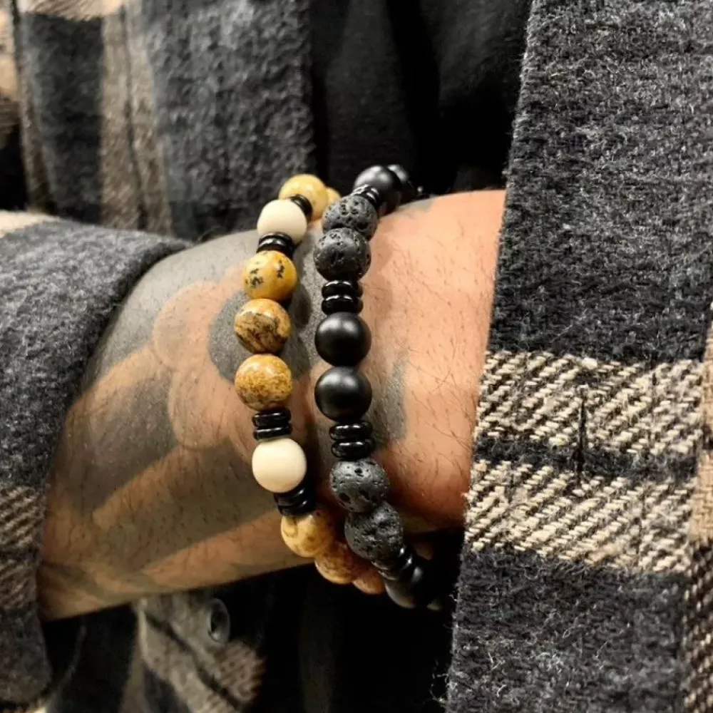 Armband | Armband^Rebel & Rose Variations - Variations Black - 8mm |